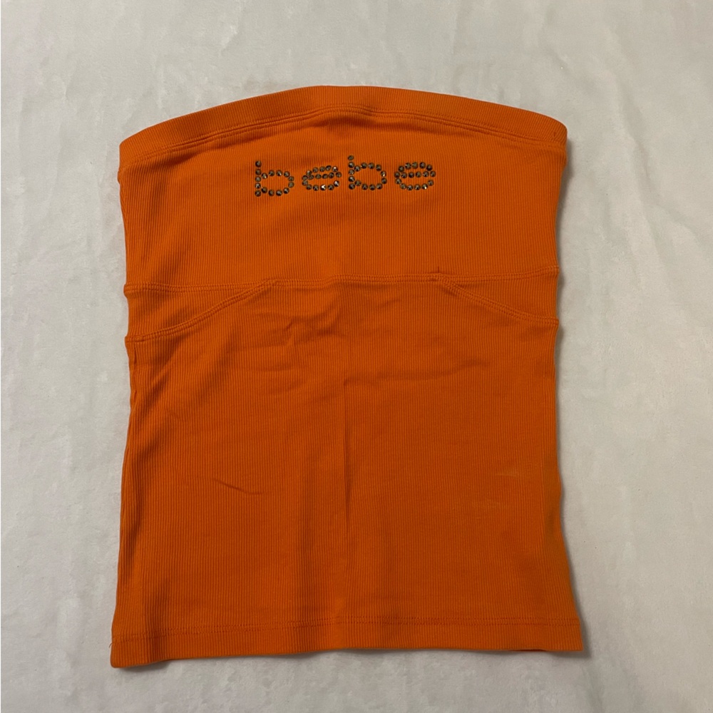 Bebe Orange Tube Top
